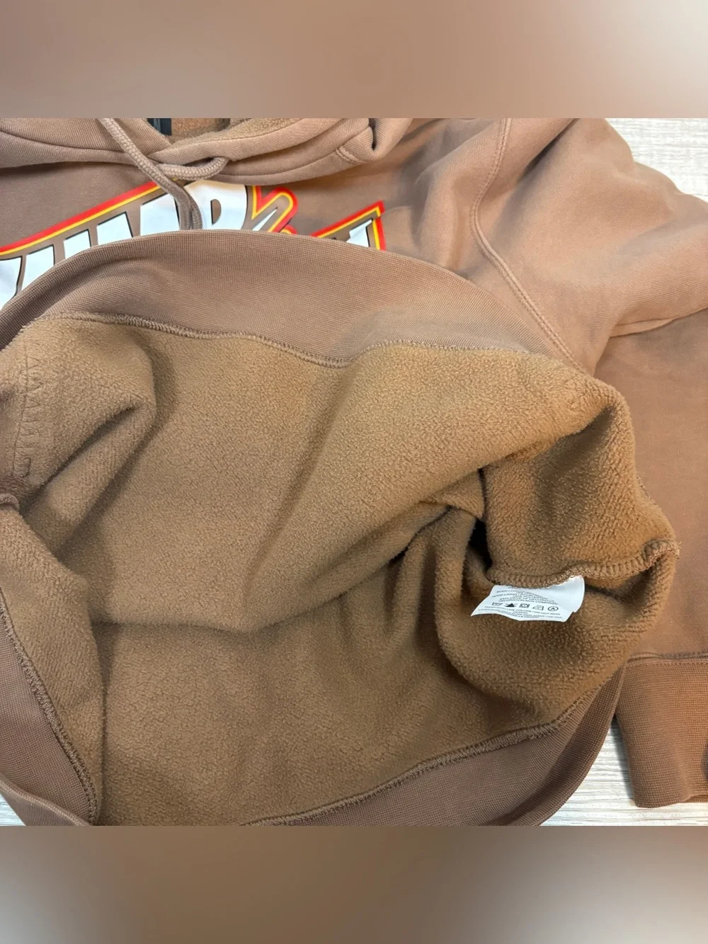 Men's NIKE Air Jordan Jumpman Core Fleece Pullover Hoodie size Large Brown